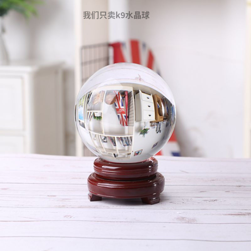 水晶球摆件透明白圆球玻璃客厅办公桌玄关家居装饰品拍照摄影道具,家居饰品,装饰摆件,淘宝优惠券,粉丝福利购,淘宝优惠卷