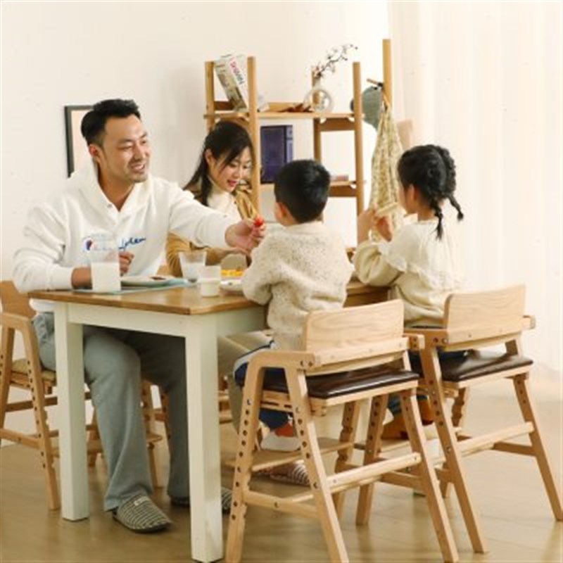 儿童餐椅学习椅子实木优学力家居店座椅餐桌椅宝宝吃饭凳子成长椅