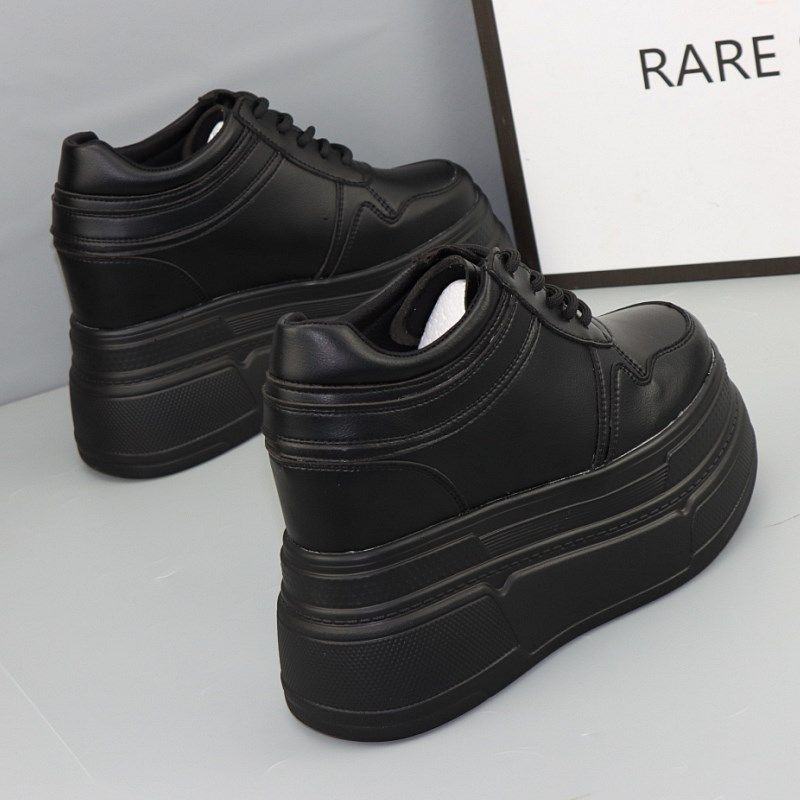 12公分超高跟全黑内增高女鞋子秋季新款矮子乐显瘦显高10cm小白鞋,女鞋,深口单鞋,淘宝优惠券,粉丝福利购,淘宝优惠卷