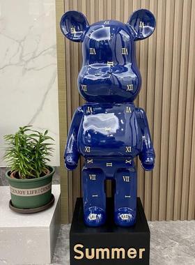 简约网红暴力熊卡通公仔存钱罐客厅落地大摆件电视柜装饰品轻奢风