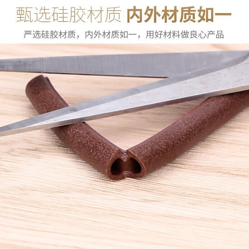 硅胶发泡门缝门底密封条门框隔音防尘防撞窗户缝隙防风防虫自粘条