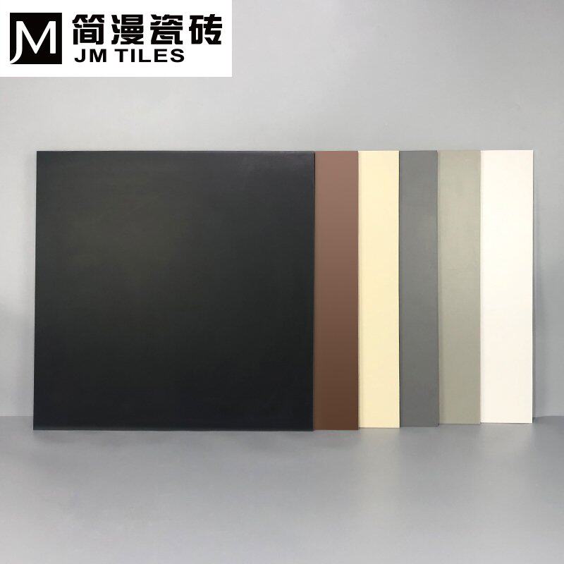 新款纯色纯白米h黄浅灰棕咖色哑光瓷砖厨房卫生间地砖客厅800x800