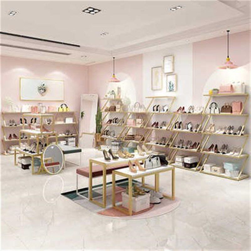 新款鞋店鞋架展示架店铺用高低货架童鞋店商场阶梯形服装店鞋