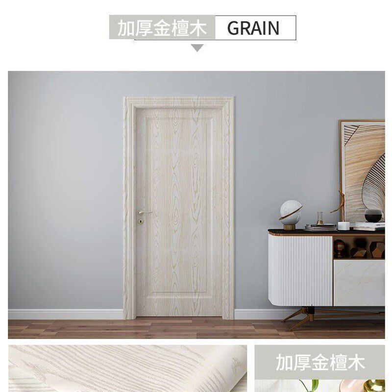 门贴纸家具木门翻新自粘旧房门桌面橱柜子整张包门框防水包边贴j