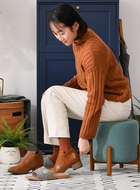 凳子家用宝宝餐椅简单款实木板凳小型儿童矮凳客厅沙发凳现代简约