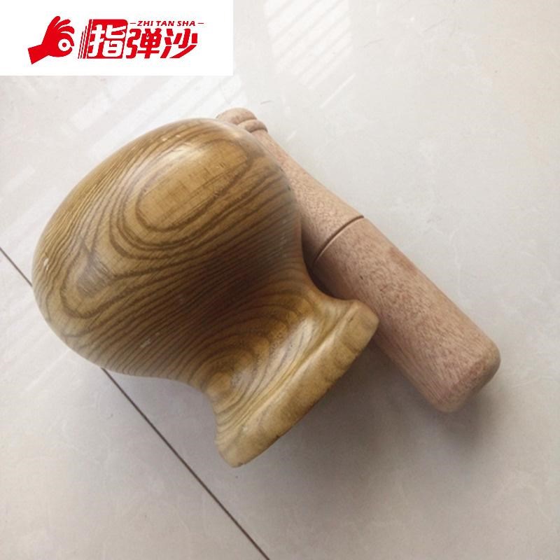 新品老式蒜臼子家用捣蒜器实木蒜泥器压蒜器搅蒜蓉研磨罐蒜臼榆木