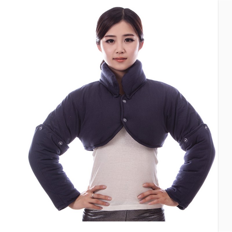 秋冬季全棉护肩膀睡觉保暖产妇月子中老年护肩男女加厚可拆卸衣领