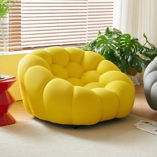 罗奇堡网红泡泡沙发椅单人休闲椅客厅现代简约布艺椅足球懒人沙发