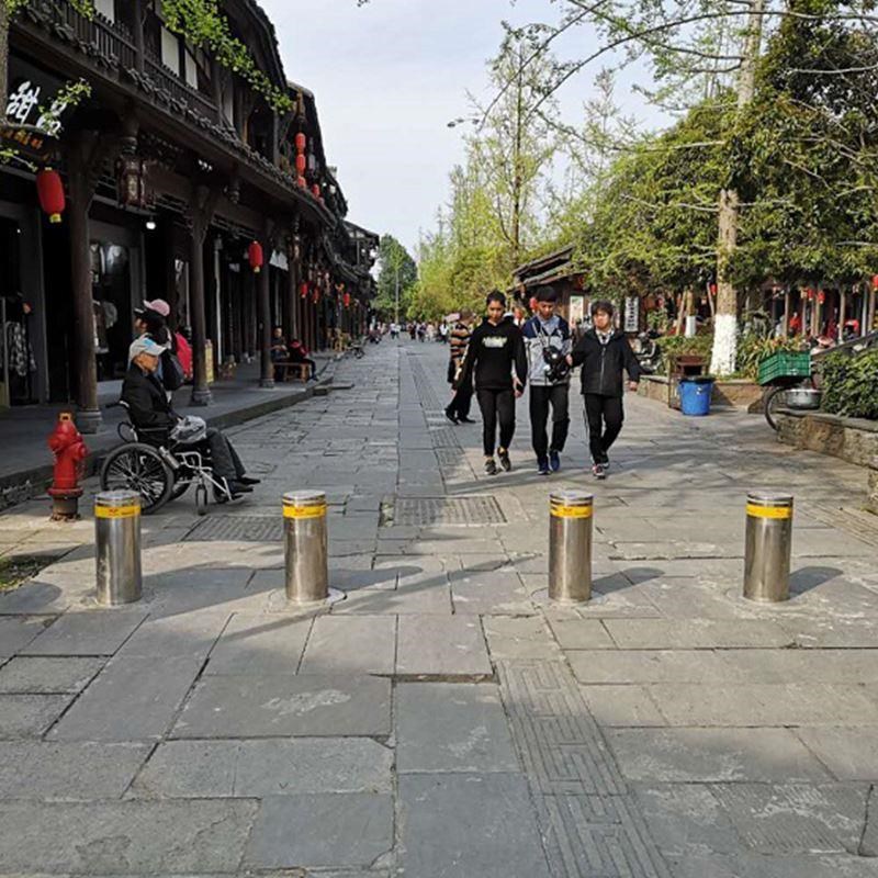 全动自压液升降柱电动挡车防撞柱智能遥控学校小区广锈场不钢路桩
