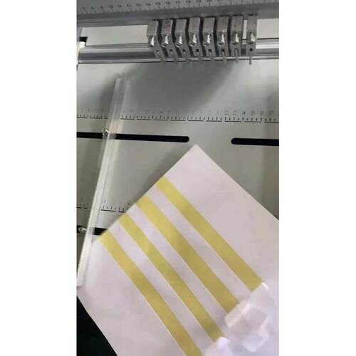 A4电动不干胶划线机a4标签切纸机滚切机虚线机压痕机裁纸机模切