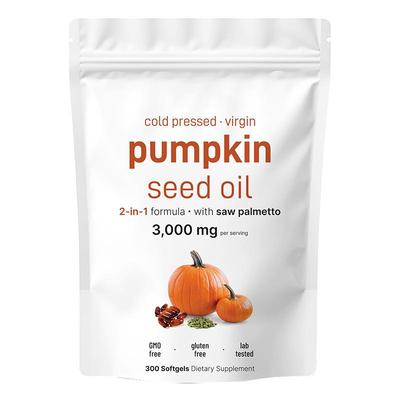 现货 包邮TK亚马逊跨境爆款300粒南瓜籽油软胶囊pumpkin seed oil