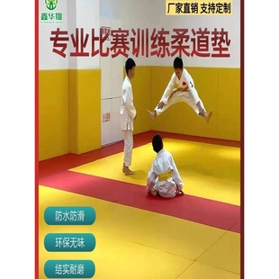 柔道垫子散打地垫比赛专用训练榻榻米柔术道馆搏击跆拳道摔跤垫子