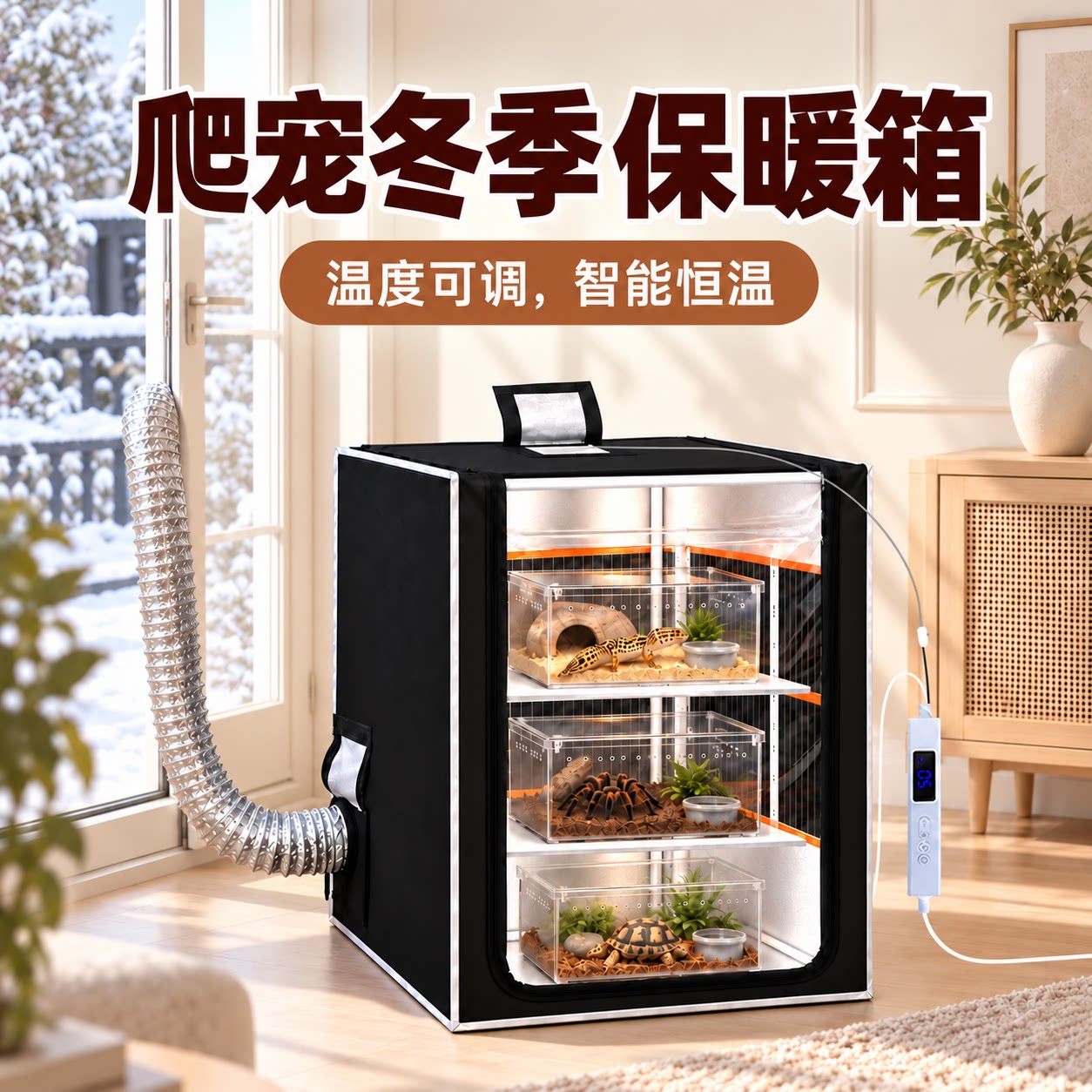 DTFISH爬宠恒温智能温控饲养箱