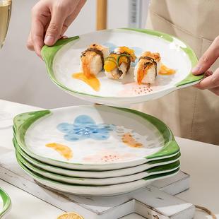 餐具 盘子菜盘家用异形陶瓷西餐盘2025新款 日式 碟子套装 釉下彩个性