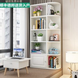飘窗柜储物柜书桌书柜一体组合卧室小书架置物架窗台柜飘窗书架