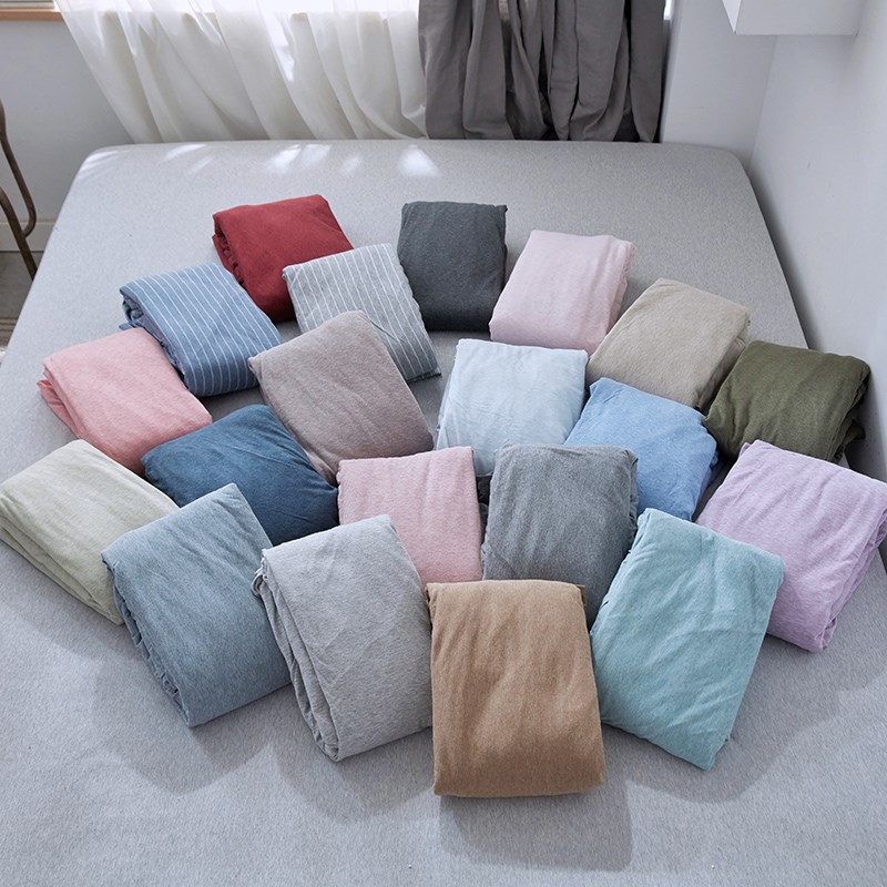 全棉床笠针织棉天竺棉床笠单件超柔裸睡床罩1.2米1.U35米1.8米床