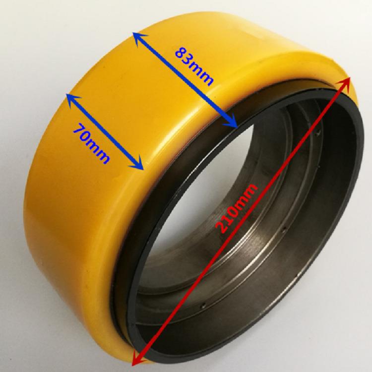 电动叉车轮小金刚搬运车驱动轮210*70/86孔叉车轮子配件