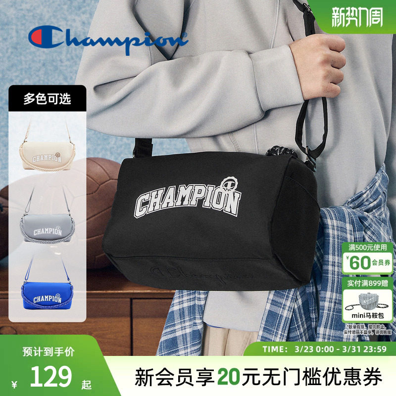 Champion冠军官方单肩包女手提大容量休闲运动斜挎包男户外潮流