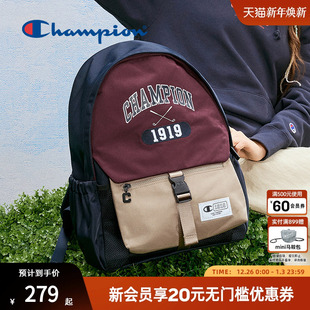 力大学生通勤风双肩包男女背包书包正品 Champion冠军25新款 元