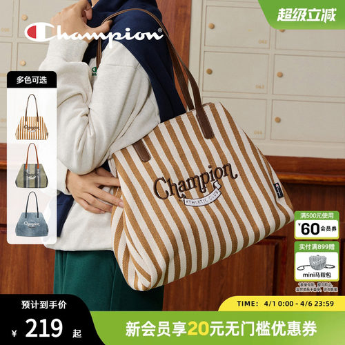 春上新多功能托特包champion冠军