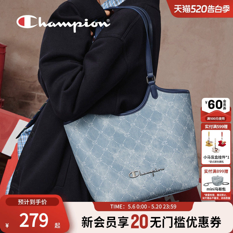 champion冠军26春季新款老花托特包mono老花女士学生出