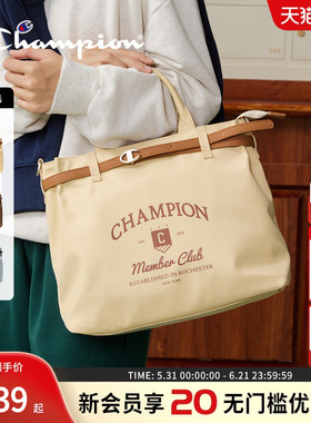 champion冠军包包女士2026新款托特包单肩手提斜跨复古女双肩背包