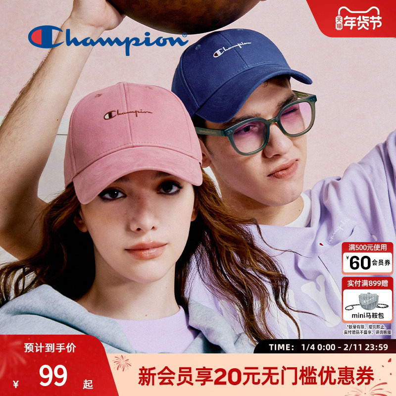 Champion冠军棒球帽小脸帽潮牌情侣夏季男女运动休闲鸭舌帽遮