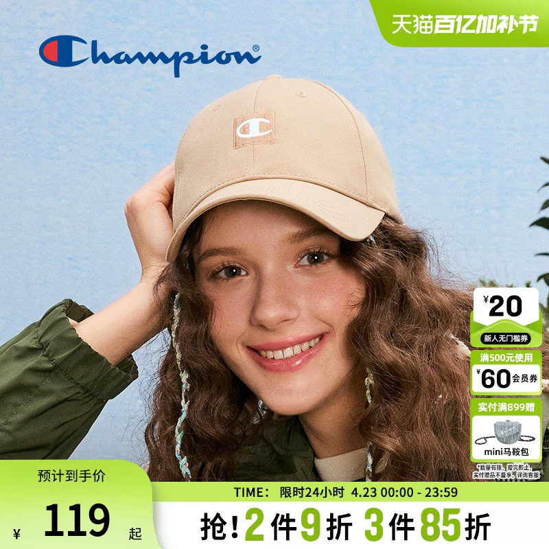 Champion冠军棒球帽休闲情侣潮流遮阳鸭舌帽男女美式透气休闲旅行