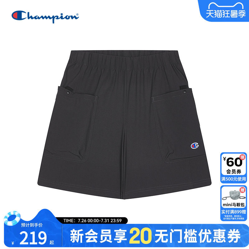 champion冠军女士宽松阔腿短裤五分裤