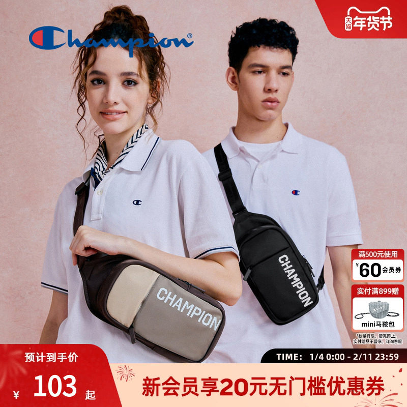 Champion冠军胸包男美式情侣腰包小肩包挎包女士休闲包包户外正品,箱包皮具/热销女包/男包,胸包,淘宝优惠券,粉丝福利购,淘宝优惠卷