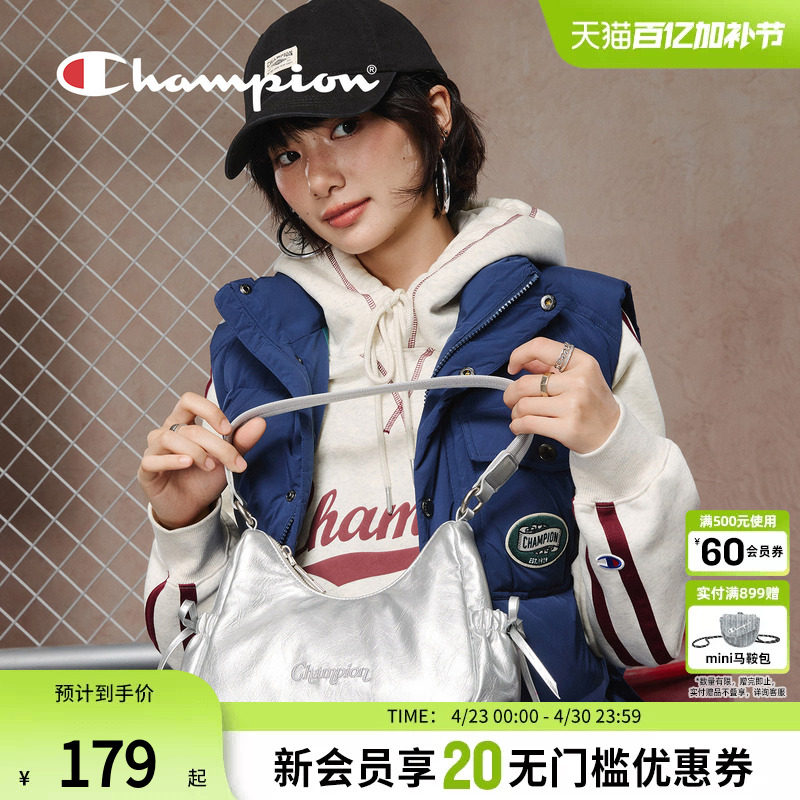 champion冠军26春季新款女士单肩包斜休闲旅游通勤可爱甜美蝴蝶结