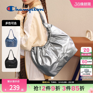 champion冠军25秋季新款轻便立体形托特包女牛仔包大容量单肩包