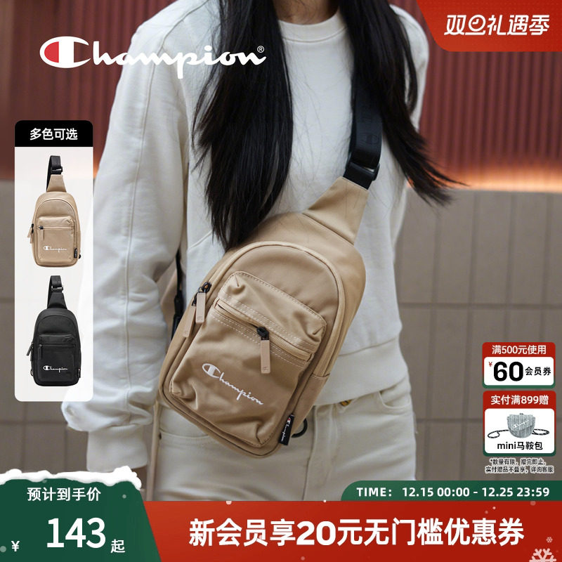 champion冠军25秋季新款经典百搭胸包女腰包骑行包男斜挎手