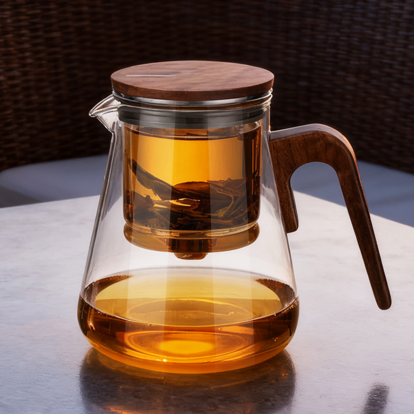 邦田尚明茶水分离杯新款飘逸
