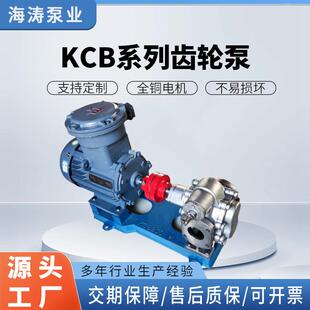 KCB齿轮泵厂家电动自吸油泵不锈钢抽油泵KCB系列防爆齿轮泵