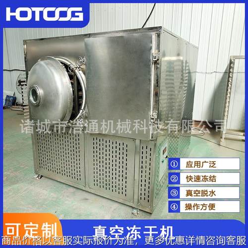 小型真空干燥冻干机宠物粮冻干肉加工设备草莓干菠萝干真空冻干机