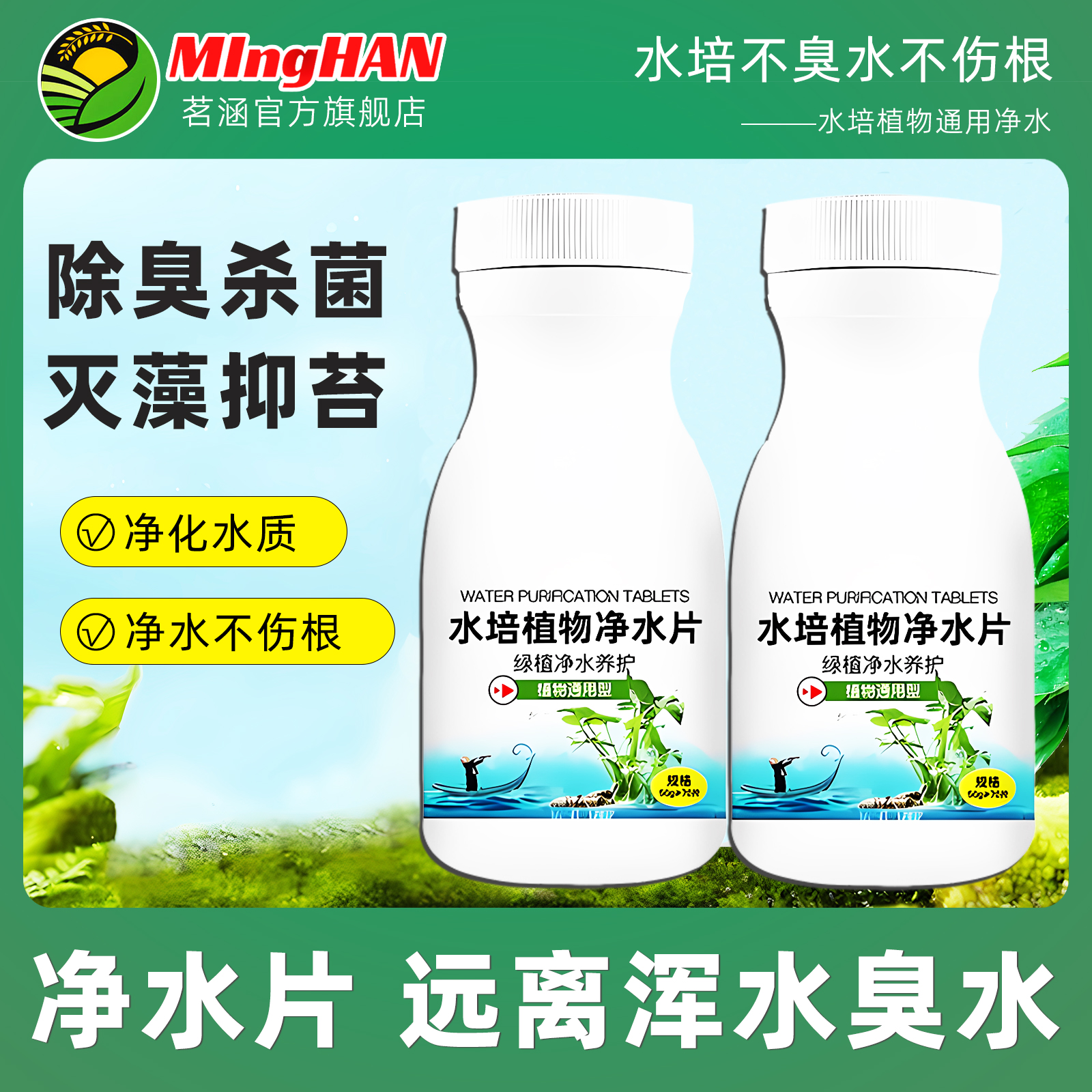 水培植物净水片净化水质