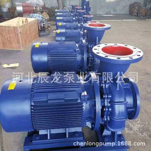 管道泵耐磨ISW冷热水循环泵大流量高扬程地暖工业管道增压泵 卧式
