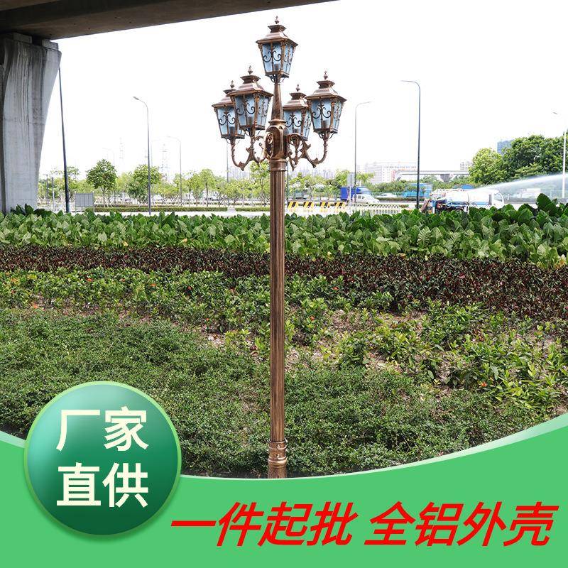 景观灯家用室外庭院小区高杆灯花园别墅户外防水草坪路灯110~220v