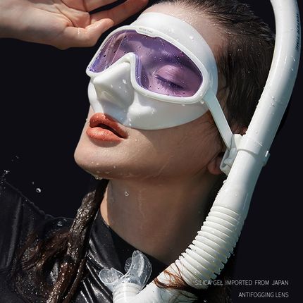 WatebrTime浮潜三宝 全干式呼吸管套装男女潜水面罩游泳镜水下装