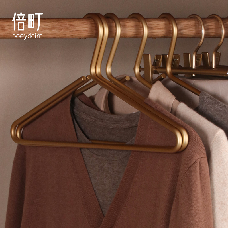极简实心铝合金家用衣服r架成人衣撑子衣架子挂衣架男女衣挂晾衣