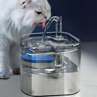 猫咪饮水机流动不插电自动循环宠物饮水机智能充电小X猫喝水器恒
