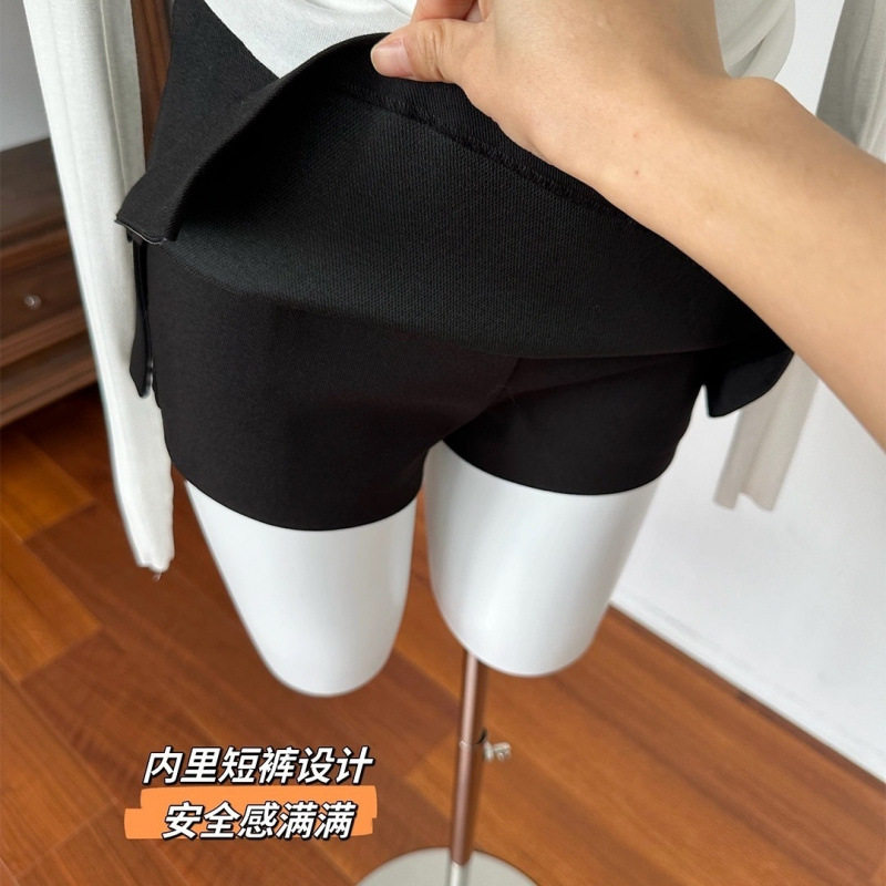气质西装半身裙女2025春秋新款小个子防走光a字裙百搭包臀短裤裙