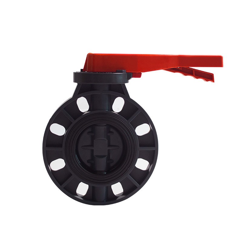 PVC蝶阀 管道阀门开关法兰闸阀给水管配件塑料dn90 110 160对夹式