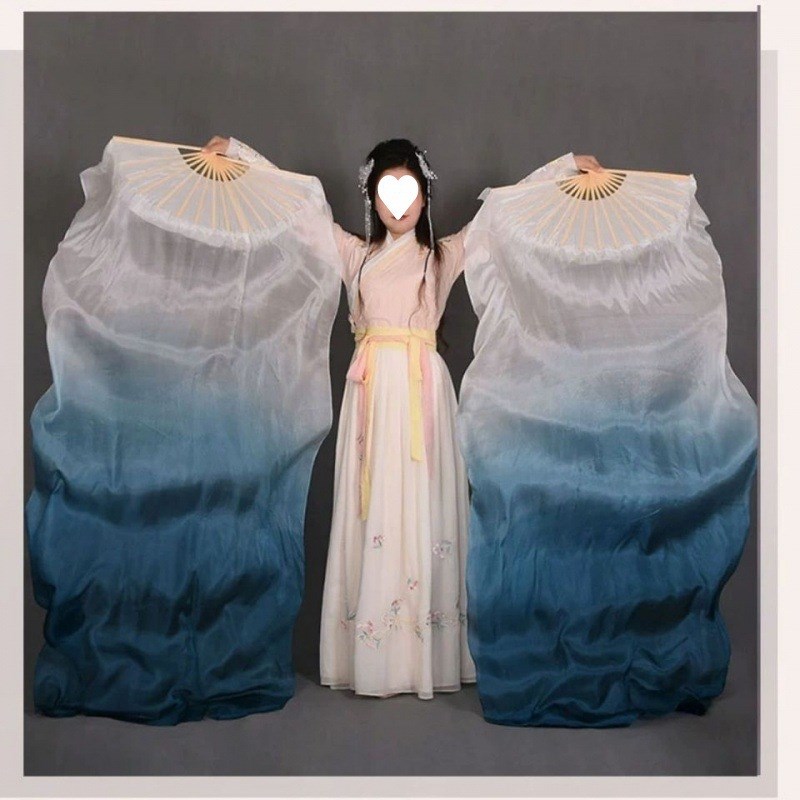 舞蹈扇子跳舞扇子长稠扇扇古典舞长扇舞蹈加长墨兰左手指月古珏沁