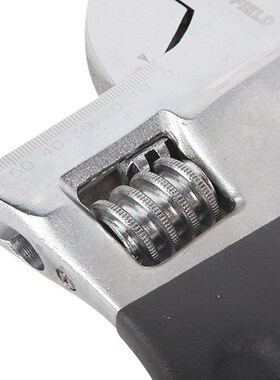 钢盾S016804 沾塑柄活络扳手4寸活动扳手激光刻度扳手活口扳手