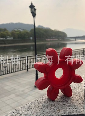 上海布勒缓冲块 GS65 无齿隙梅花联轴器实心弹性体 绿色64SHD胶垫