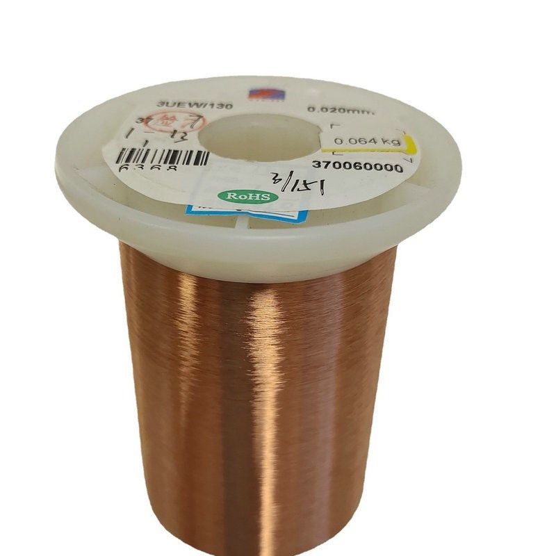 铜线耐高温漆包线UEW-QA155级聚酯漆包铜线 单股0.02mm漆包线