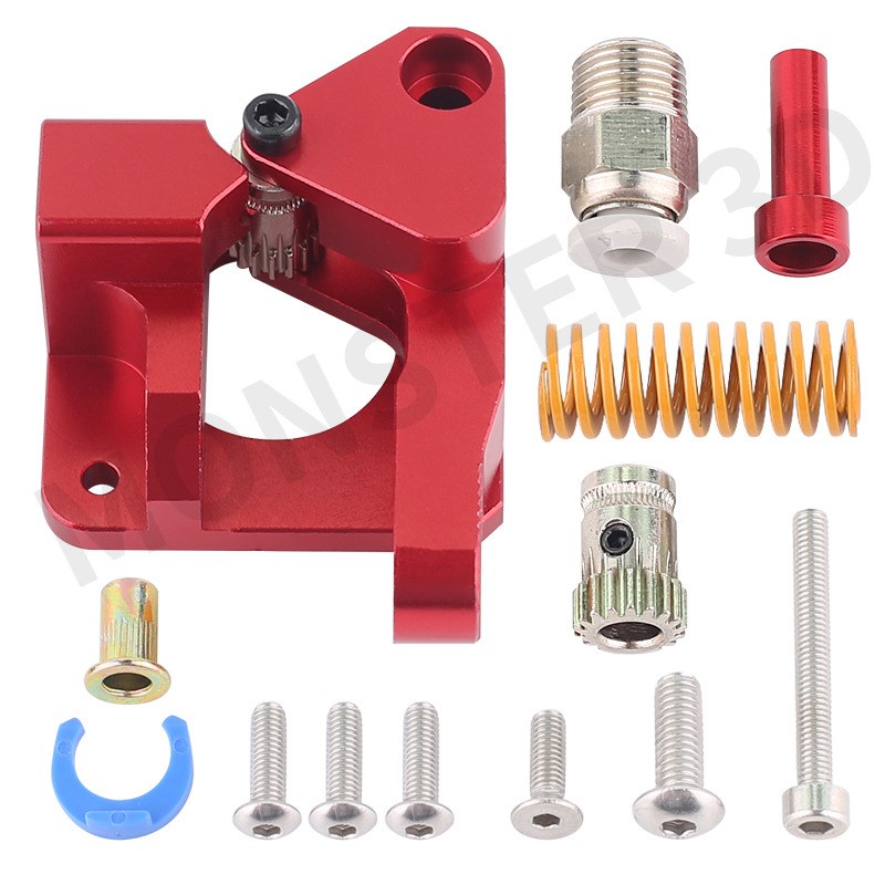 3d打印机配件 双滑轮挤出机 红色CR-10S PRO Ender-3 Btech送料机