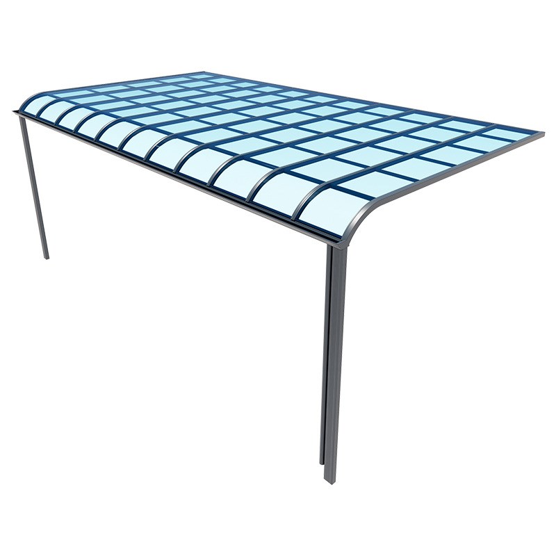 露台铝合金雨棚户外防雨棚耐力板屋檐遮雨棚别墅庭院遮阳雨棚定制